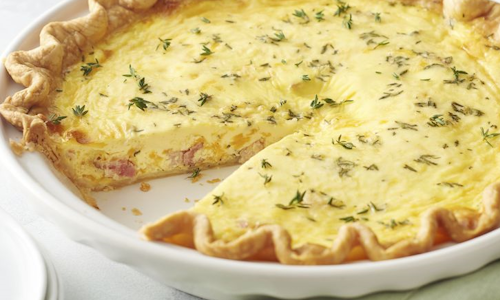 Quiche w/ Bacon & Cheese